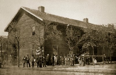Sede da Comissão Cristã, Richmond, 1861-65 de Mathew B. Brady