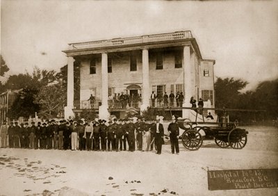 Hospital no.15, Beaufort, Carolina do Sul, 1864 de Mathew B. Brady