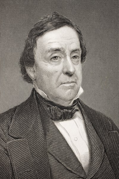 Lewis Cass, da &39;Galeria de Retratos Históricos&39;, publicado em 1880 de Mathew B. Brady