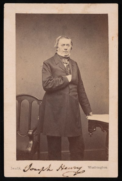Retrato de Joseph Henry 1797-1878 - Em pé, Antes de 1878. de Mathew Brady