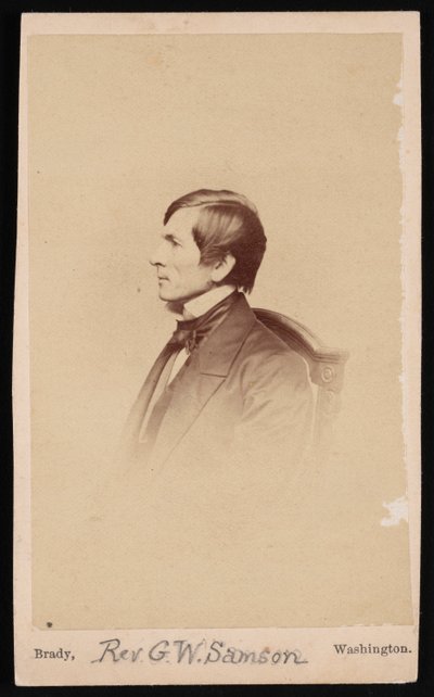 Retrato do Rev. George Whitefield Samson 1819-1896, Antes de 1896. de Mathew Brady