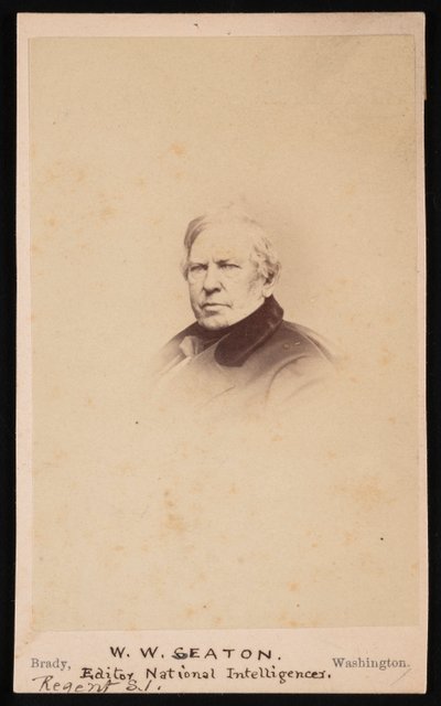Retrato de William Winston Seaton 1785-1866, Antes de 1866. de Mathew Brady