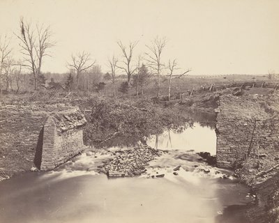 Ponte de Pedra - Bull Run, 1862. de Mathew Brady