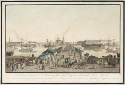 Celebração do primeiro aniversário de São Petersburgo no centenário da cidade em maio de 1803, 1804 de Mathias Gabriel Lory