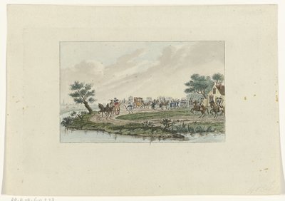 Prisão da princesa em Goejanverwellesluis, 1787 de Mathias de Sallieth