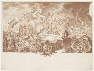 Alegoria do verdadeiro patriotismo, 1788 de Mathias de Sallieth