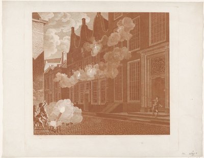 Descasque da casa de Lucas van Steveninck, 1787 de Mathias de Sallieth