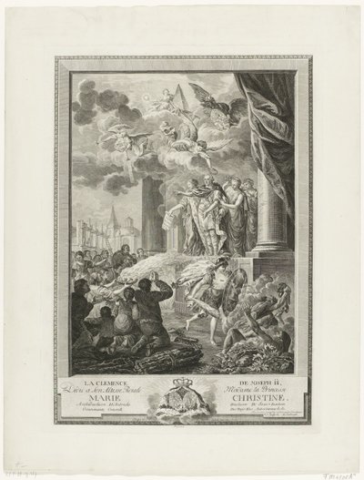 Clemência do imperador José II aos protestantes, 1783 La Clemence de Joseph II (título no objeto) de Mathias de Sallieth