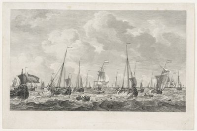 Pesca do arenque, 1781 de Mathias de Sallieth