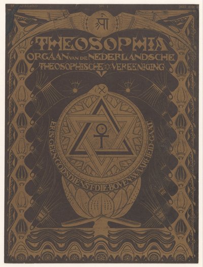 Revista de capa Theosophia de Mathieu Lauweriks