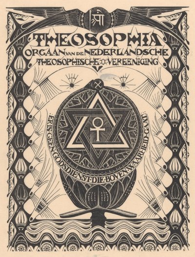 Revista de capa Theosophia de Mathieu Lauweriks