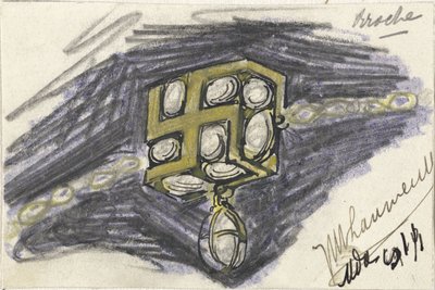 Desenho para um broche de Mathieu Lauweriks