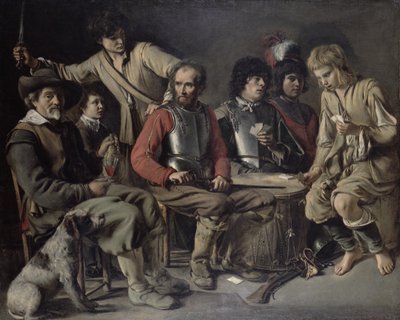 A Quarrel (óleo sobre tela) de Mathieu Le Nain