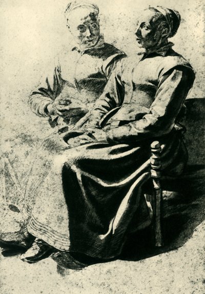 Duas camponesas, meados do século XVII, 1943. de Mathieu Le Nain
