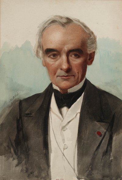 Retrato do escritor Prosper Mérimée 1803-1870, 1869. de Mathilde Bonaparte