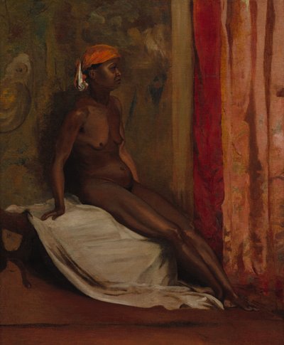 Mulher africana sentada de Matsumura Goshun