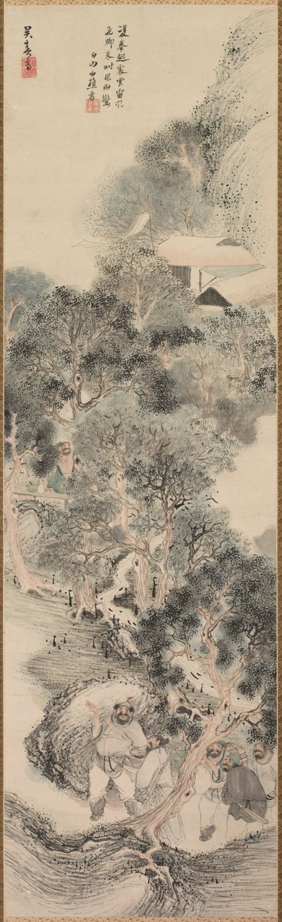 Bandidos da margem da água, 1800s-1800 atrasados. de Matsumura Goshun