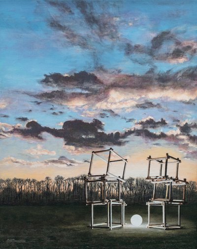 Lugar reservado, 2022 (acrílico sobre tela) de Matt Bannister
