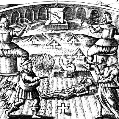 A Oitava Chave de Basil Valentine, de &39;From the Great Stone Clocks&39; de Basil Valentine, Estrasburgo, 1651 de Mattaus the Younger Merian