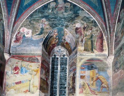 Cenas da Vida de São João Batista, da Capela de São João, 1346-48 (ver também 87124 e 1778223) de Matteo Giovanetti
