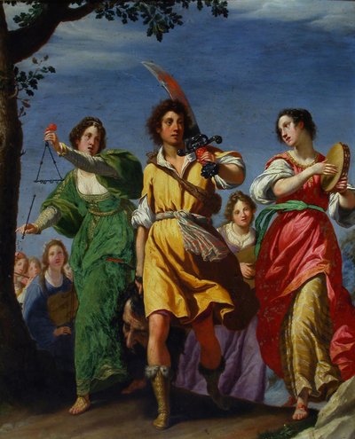 O triunfo de Davi, 1610. de Matteo Rosselli