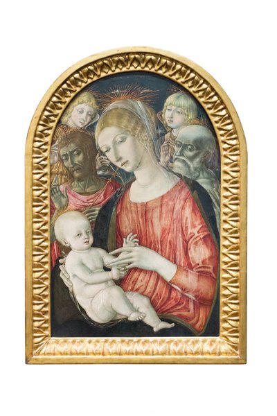 Madonna e Criança com anjos, São João Baptista e São Jerónimo de Matteo di (c.1430 95) Giovanni