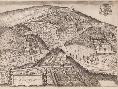 Vista de Frascati e arredores de Matthaus Greuter
