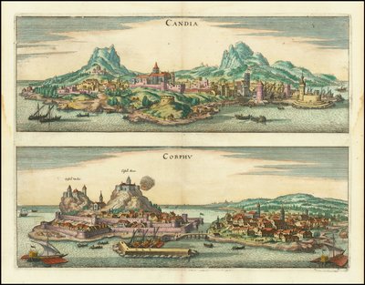 Candia, Corphu de Matthaus Merian