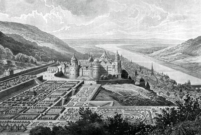 Castelo de Heidelberg, Alemanha, em 1620 1903. de Matthaus Merian