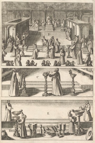 Placa de "topographie italiana", 1688 de Matthaus Merian