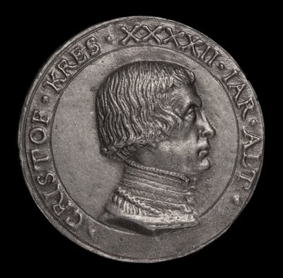 Christoph Kress von Kressenstein, 1484-1535, Patrício e Diplomata [anverso], 1526. de Matthes Gebel