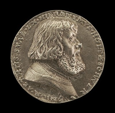Hieronymus Holzschuher, 1469-1529, Patrício de Nuremberg [anverso], 1529. de Matthes Gebel