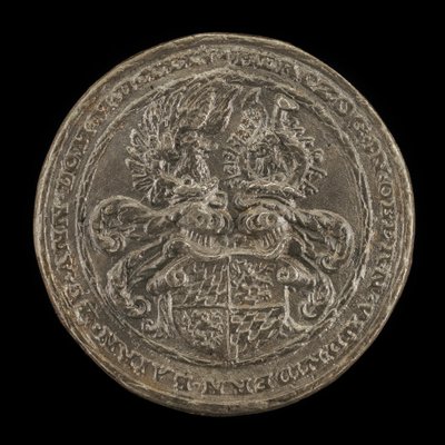 Escudo com Casques e Crests [reverso], 1535. de Matthes Gebel