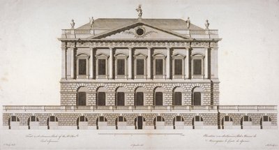 Elevação da Buckingham House, St James
