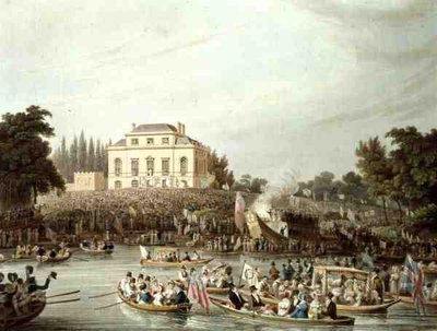 Chegada dos Watermen à Brandenburgh House de Matthew Dubourg
