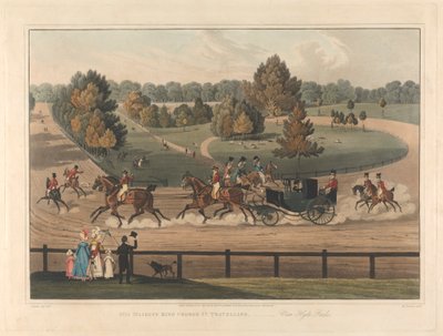 Treino: Sua Majestade o Rei George IV. Viajar - Ver Hyde Park. de Matthew Dubourg
