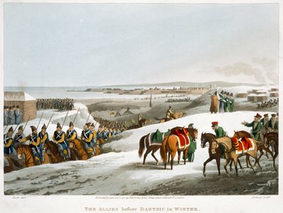 "Os Aliados antes de Dantzic no Inverno", 1818 de Matthew Dubourg