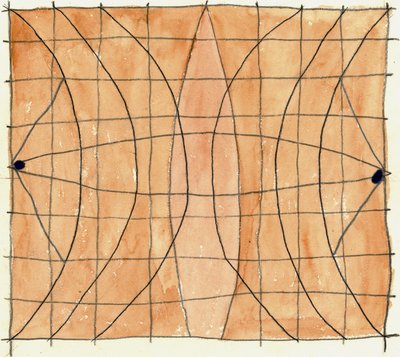 Carte Polynesian, 2020 (aguarela) de Matthew Hilton