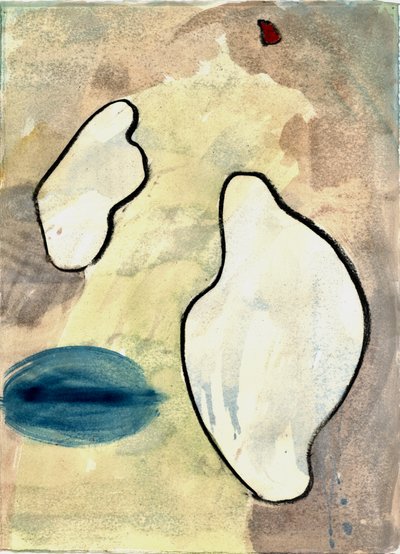 Du Serie Douce Le Matin 3, 2021 (aguarela e carvão vegetal) de Matthew Hilton