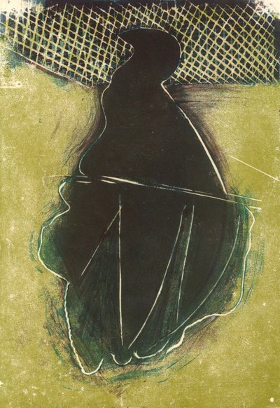 Pássaro, 2018 (linóleo) de Matthew Hilton