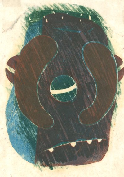 Malmequeres, 2013 (linóleo) de Matthew Hilton