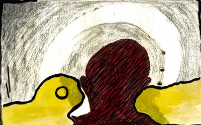 Whisper, 2021 (aguarela, pastel) de Matthew Hilton