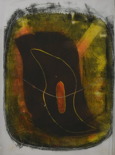 tabla dois, 2020 (linóleo) de Matthew Hilton