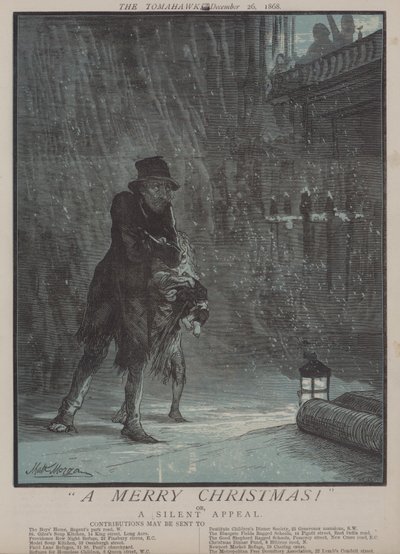 Um Feliz Natal! ou, Um Apelo Silencioso (cor litho) de Matthew