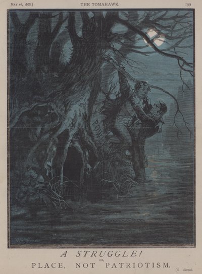 A Struggle! ou, Place, Not Patriotism (cor litho) de Matthew