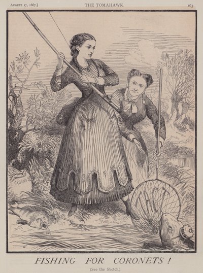 A pesca de Coronetes! (cor litho) de Matthew