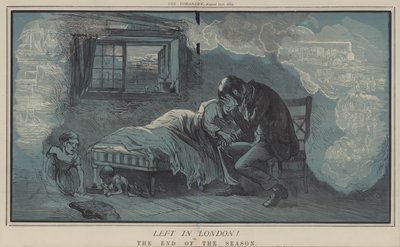 Left in London! ou, The End of the Season (cor litho) de Matthew