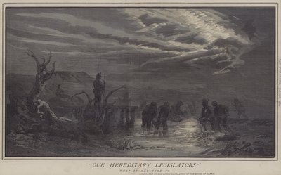 Nossos Legisladores Hereditários; ou, A Que Pode Chegar (colorir litho) de Matthew