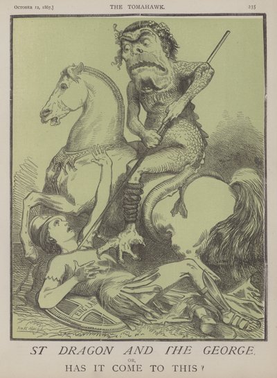 St Dragon and the George ou... Chegou a isto? (cor litho) de Matthew