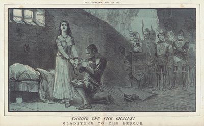 Tirar as Correntes! ou, Gladstone to the Rescue (cor litho) de Matthew